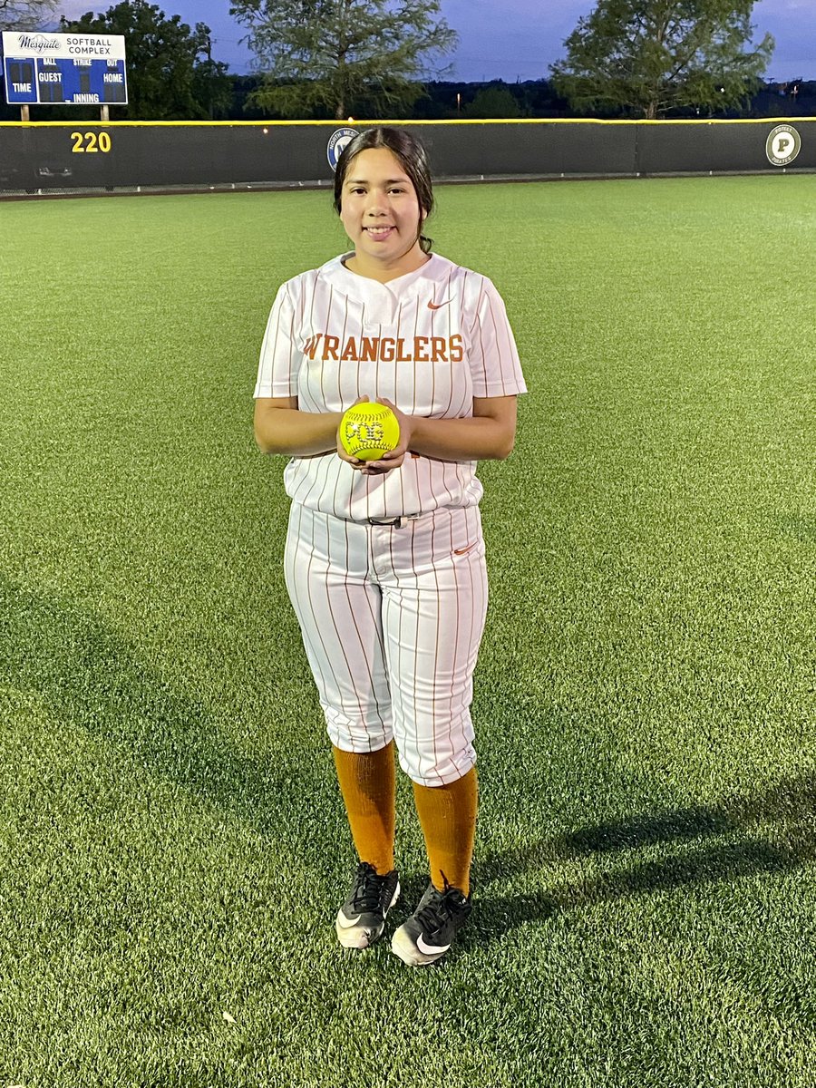 coachRara87's tweet photo. Name me a better pitcher tonight?? Our game ball goes to Senior Celeste Avila with 7 inn. Pitched , 10k, 1 ER and of course the DUB over North Mesquite.
π₯π₯π₯π₯π₯π₯π₯π₯π₯
@Coach_Sandoval1 @westmesquitehs #softball #westmesquite #wranglerspeed https://t.co/zQPnmJRKbu