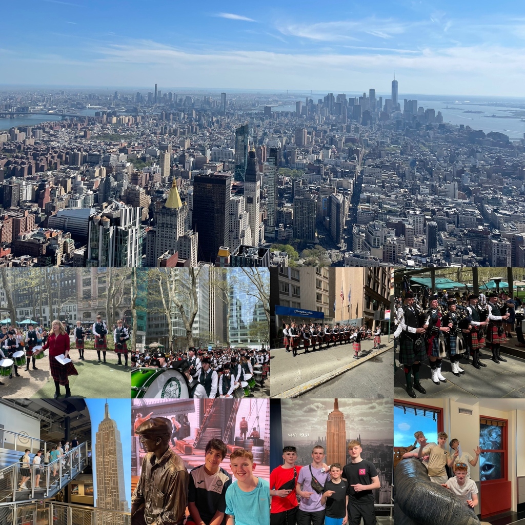 🇺🇸 Tour Update - Friday🗽

It was a hot one ☀️

In the morning the band performed at Bryant Park making friends with locals and pupils from Scot’s College, Sydney. 

Later on we enjoyed an excellent tour of the Empire State Building. 

#pipebandtour
#tartanday

@stcolschool
