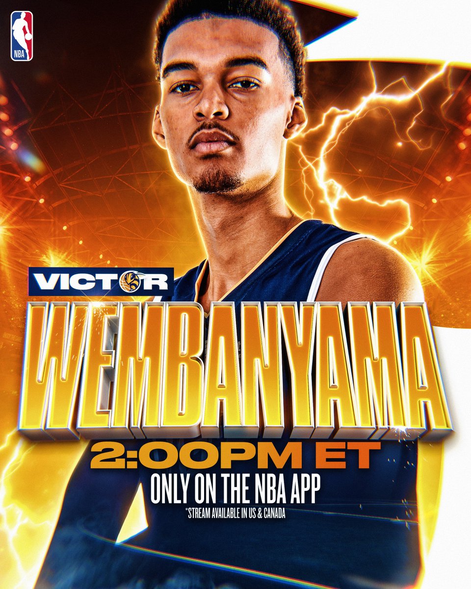 Wemby takes the court today!

Don’t miss #NBADraft prospect @vicw_32 and the <a href="/Metropolitans92/">Boulogne-Levallois Metropolitans 92</a> at 2:00pm/et on the NBA App!
 
📲: app.link.nba.com/LNB_