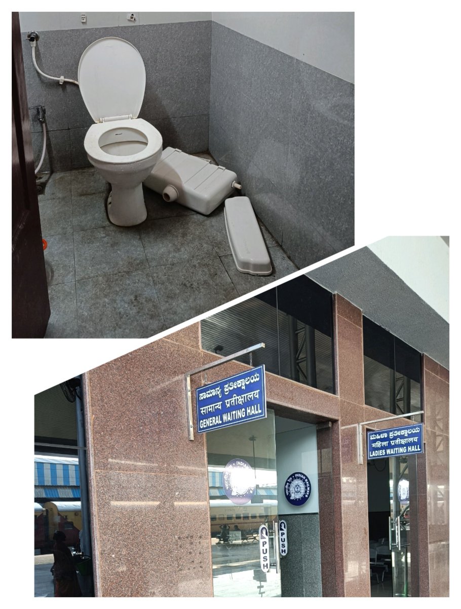shivusm89's tweet photo. This is the correct condition of #Generalwaitinghall of newly opened @Belagavi Railway station by @narendramodi  , I don't think any official here inspecting these on regular basis
@AshwiniVaishnaw , Please do take necessary actions.
@Belagavi_infra @RailMinIndia @SWRRLY https://t.co/HFipembkov