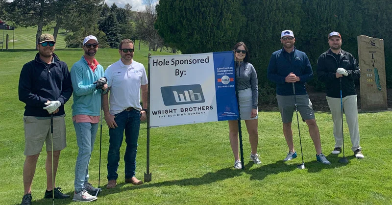 BoiseStateAlum's tweet photo. Thank you to the @BoiseState Construction Management Alumni Chapter's Title Sponsor, Wright Brothers, The Building Company, for their generous support of the Construction Management Alumni Golf Tournament on Friday, April 28 at Shadow Valley Golf Course. 
@BoiseStateCOEN https://t.co/usefIkMwwO