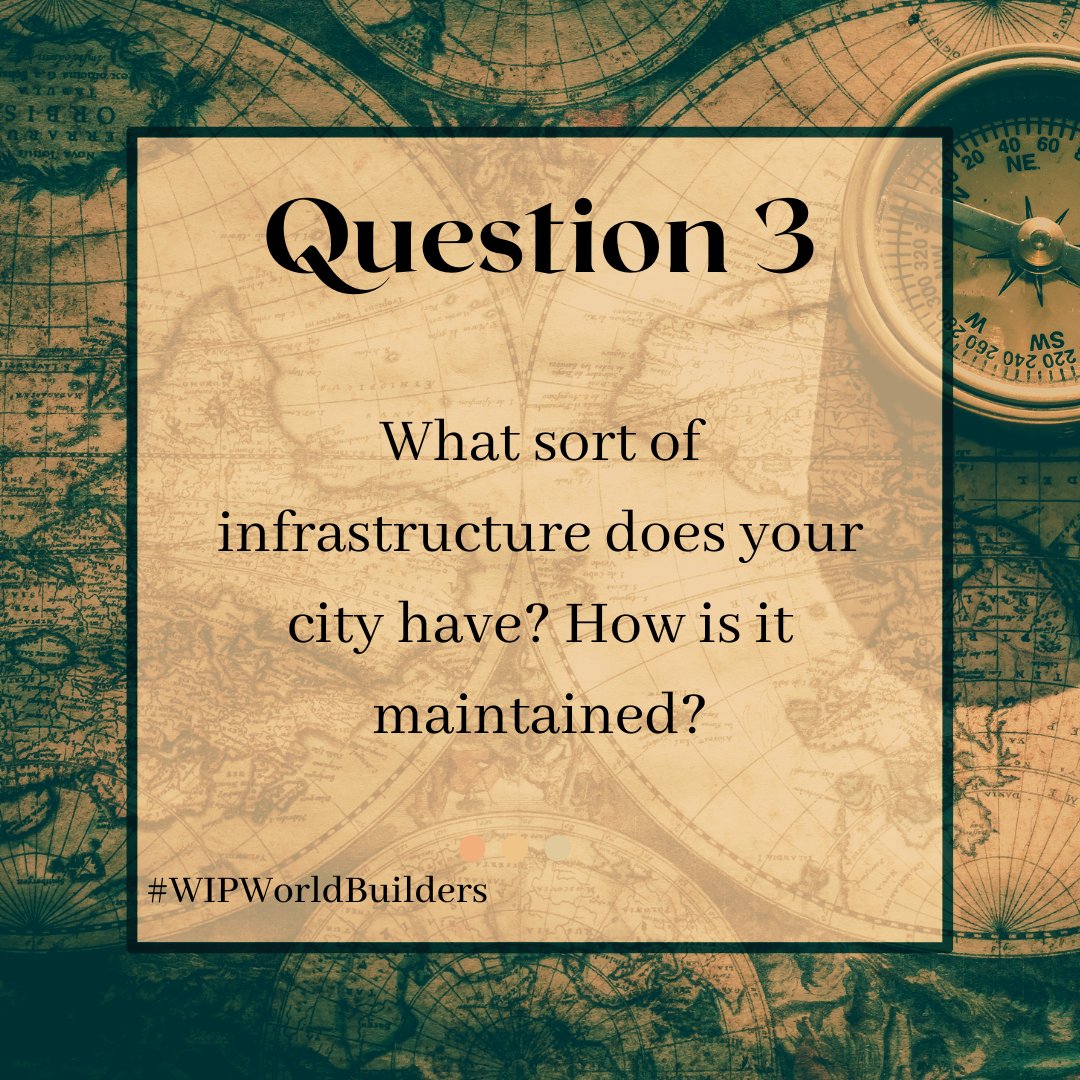 WIP_WB's tweet photo. What sort of infrastructure does your city have? How is it maintained? #WIPWorldBuilders https://t.co/mcDYk4OteF