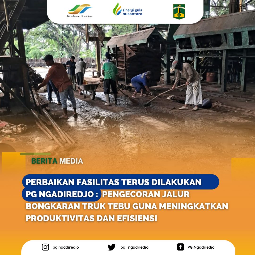 pg_ngadiredjo's tweet photo. Kami selalu berusaha untuk memastikan kelancaran proses produksi gula kami, dan bagian TMA memainkan peran penting dalam menjaga agar semua peralatan di lokasi tetap dalam kondisi optimal. https://t.co/xSZlmKwLlq