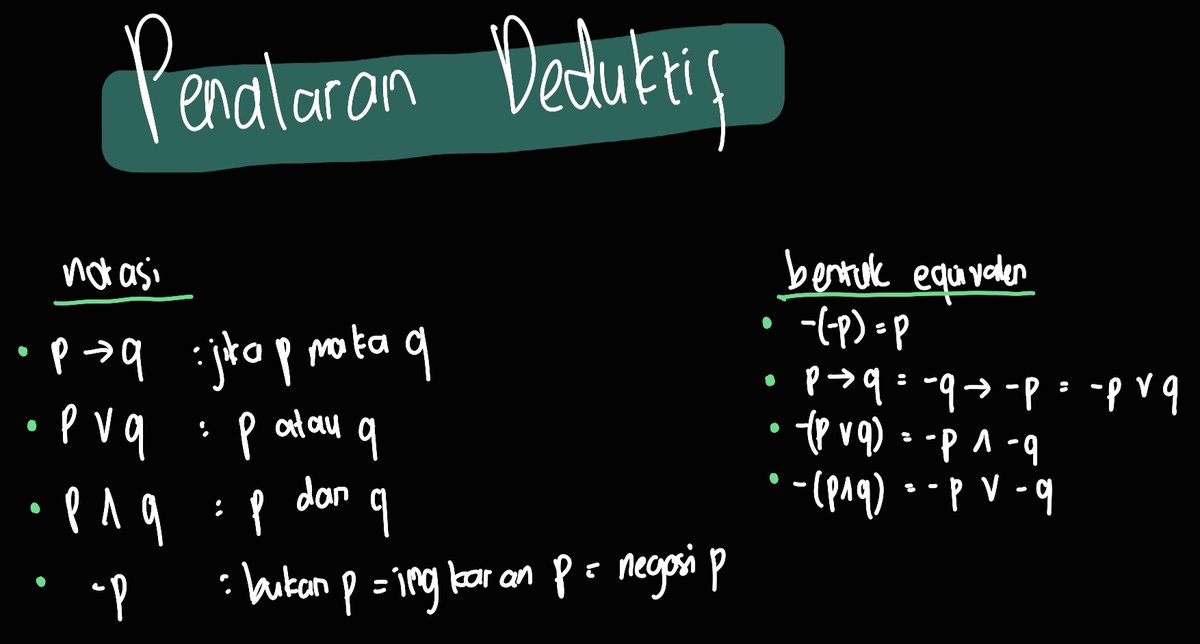 iluvialdebaran's tweet photo. [ CATATAN PENALARAN UMUM — DEDUKTIF ]

☆ SILOGISME ☆ https://t.co/uK349HghNO