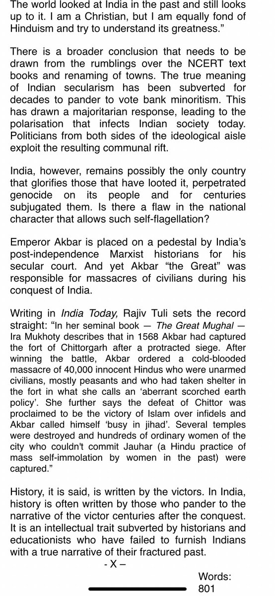 Minhaz Merchant on Twitter "Should history be reinvented? No. Should