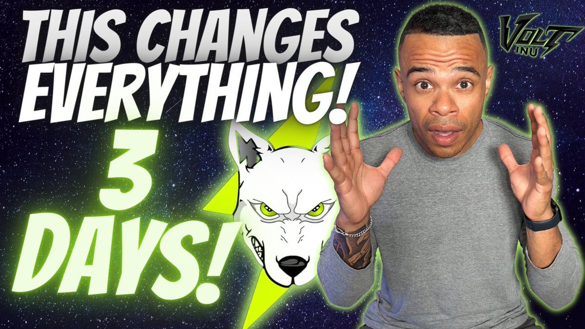 WHUDDUP FAM!?
What is the #VOLTARMY getting into on a Friday night? 🫡⚡️⚡️⚡️⚡️⚡️⚡️⚡️⚡️

Check out my new update video! 

SOOOO many exciting things in the works BABY! 
<a href="/VoltInuOfficial/">Volt Inu ⚡️</a> 

#VOLT THAT LIKE BUTTON BABY!! 

⚡️Watch: youtu.be/7jQL3daaUw4