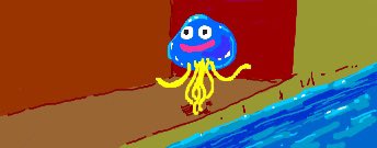 「ちかごろのらくがき1考えるうさぎ 」|うちうのイラスト