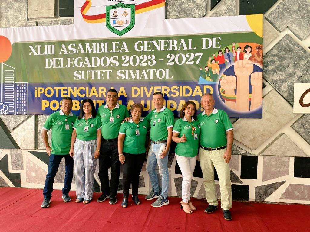 FUERZAMAG23's tweet photo. Hoy 14 de Abril en la asamblea de delegados fuerza Magisterial con sus intervenciones déjan huella con impacto histórico.

#docentestolima #asambleageneraldedelegados #Magisterio #simatol #ABRIL #luchasindical #Asamblea #Fuerzamagisterial https://t.co/qUsQJeWpyr