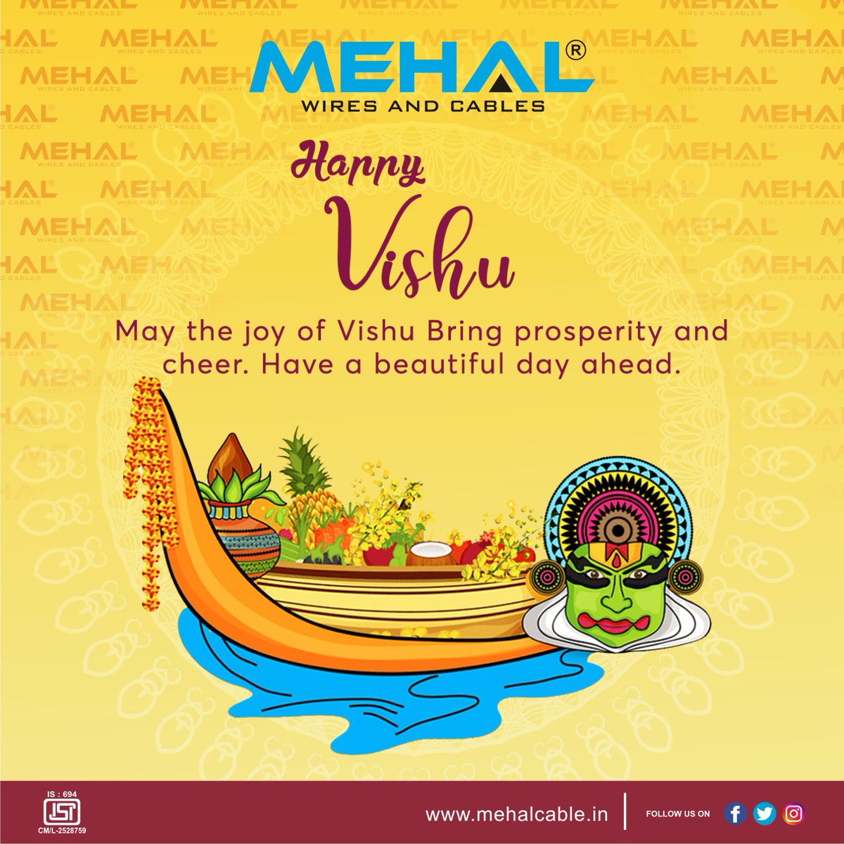 mehalcable's tweet photo. Greetings to everyone on the auspicious occasion of Vishu and Pohela Boishakh!
May this day of new beginnings bring hope and happiness to every home. #vishu #vishukani #kerala #keralatourism #mehal https://t.co/JOqUHLYUgb