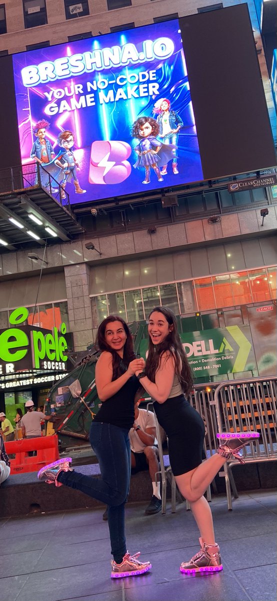 #NothingToSee Just @CoProdNFTs & I painting the city purple with @breshnagame billboards in Times Square!! Thanks so much @joannakurylo for making this magic happen 💖🔥⚡️🤜🏾