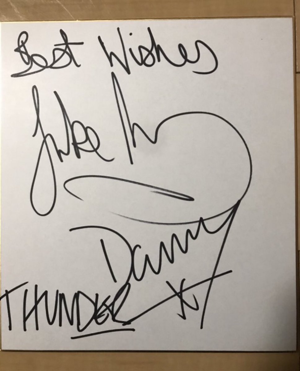 tatsurocker's tweet photo. Happy Birthday! Danny Bowes🎉 

Dannyも元気になられてきて安心しました。来日願います🙏
こちらTHUNDERが単独で初来日した時の公演のチラシとセトリです。東京ドームで来たFINAL COUNTDOWN'91以来2度目の来日公演でした。ライヴは素晴らしかったしメンバーもカッコ良かった！

#DannyBowes
#THUNDER https://t.co/Hg5MUxQjOw