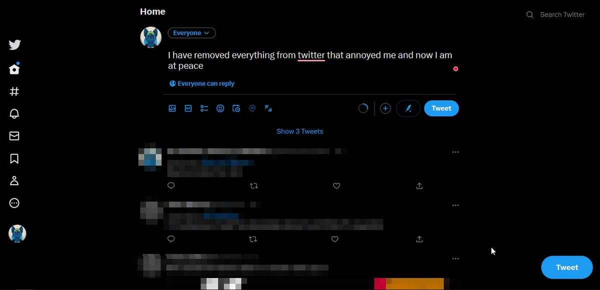 valentinemayday's tweet photo. I have removed everything from twitter that annoyed me and now I am at peace https://t.co/6TxHJqmVXS