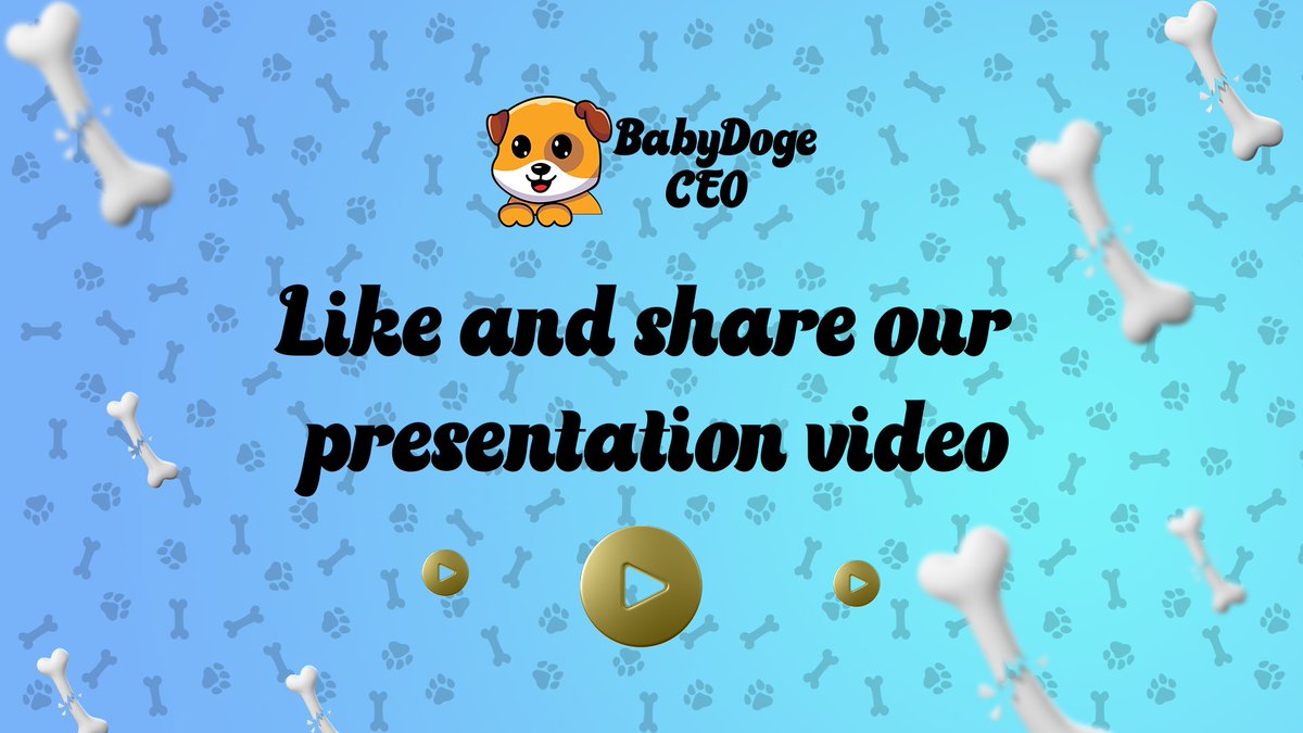 BabyDogeCeo_'s tweet photo. 📹 Don't miss our introduction video and discover more about BabyDogeCeo. Watch it now to better understand our project and what we're building. Click on the link below to check it out! 🔗 #BabyDogeCeo #IntroductionVideo #LearnMore

https://t.co/UoegfDOIJH https://t.co/Qc4gew6i0S
