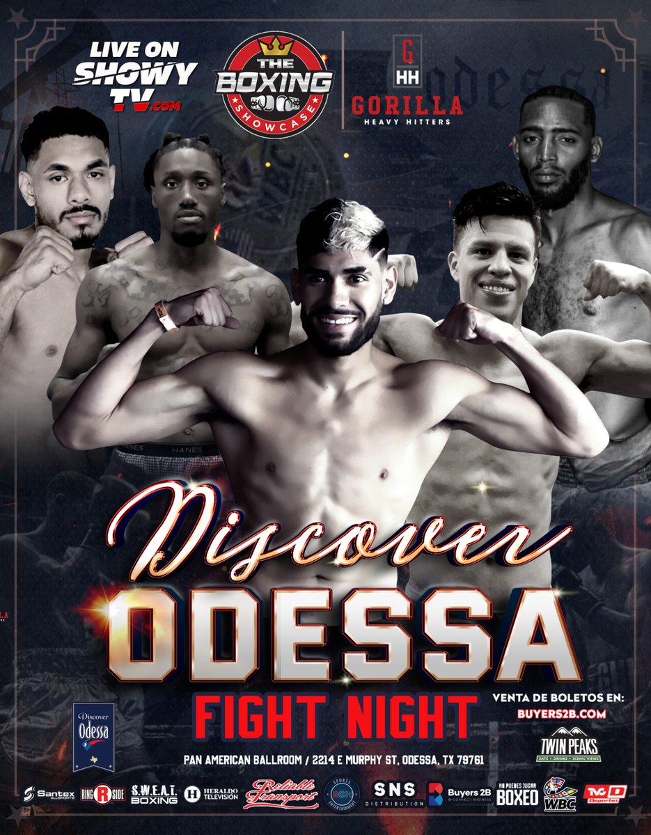 May 13th Odessa Tx!!! Gorilla Heavy Hitters Champ Conrad S. Martinez will headline in the Main Event!! 🦍🦍💯🔥🔥🇲🇽🇺🇲