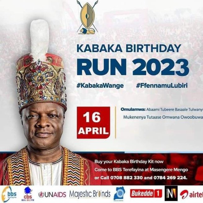 Good morning beautiful people, we're counting only hours, get your kits ready the day is tomorrow 😍
#KabakaAt68 
#Kabakawange #KabakaBirthdayRun2023