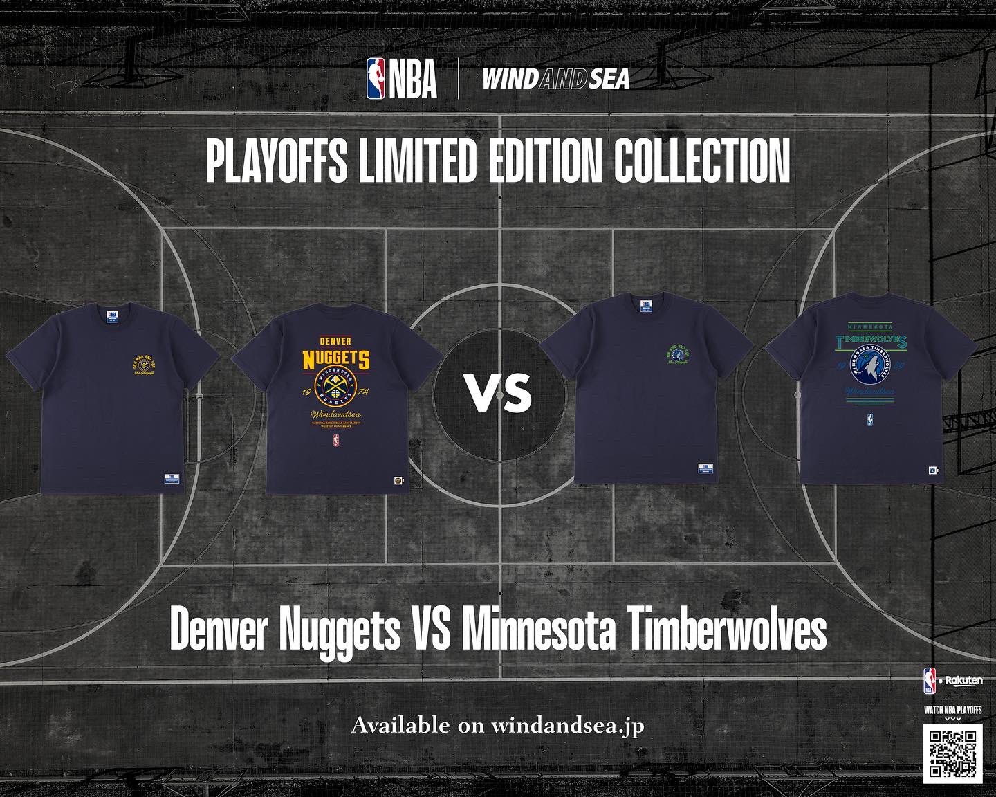WINDANDSEA×NBA プレーオフT Denver nuggets WINDANDSEA×NBA プレーオフT Denver nuggets