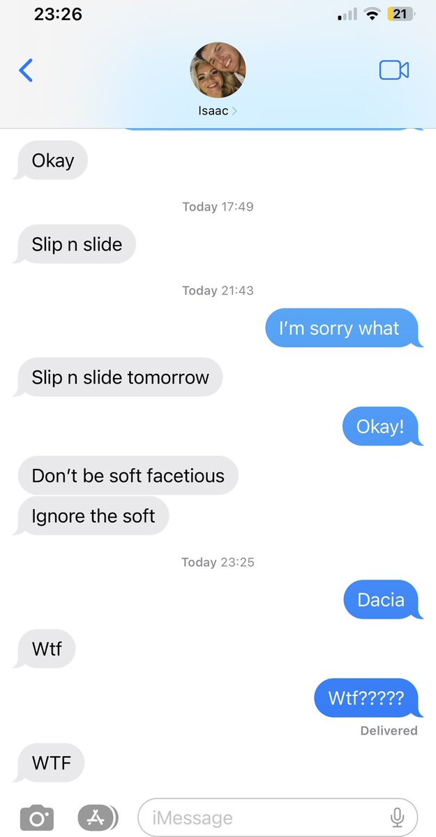 Typical me and @RieglerIsaac convo trying to make the least bit of sense as possible