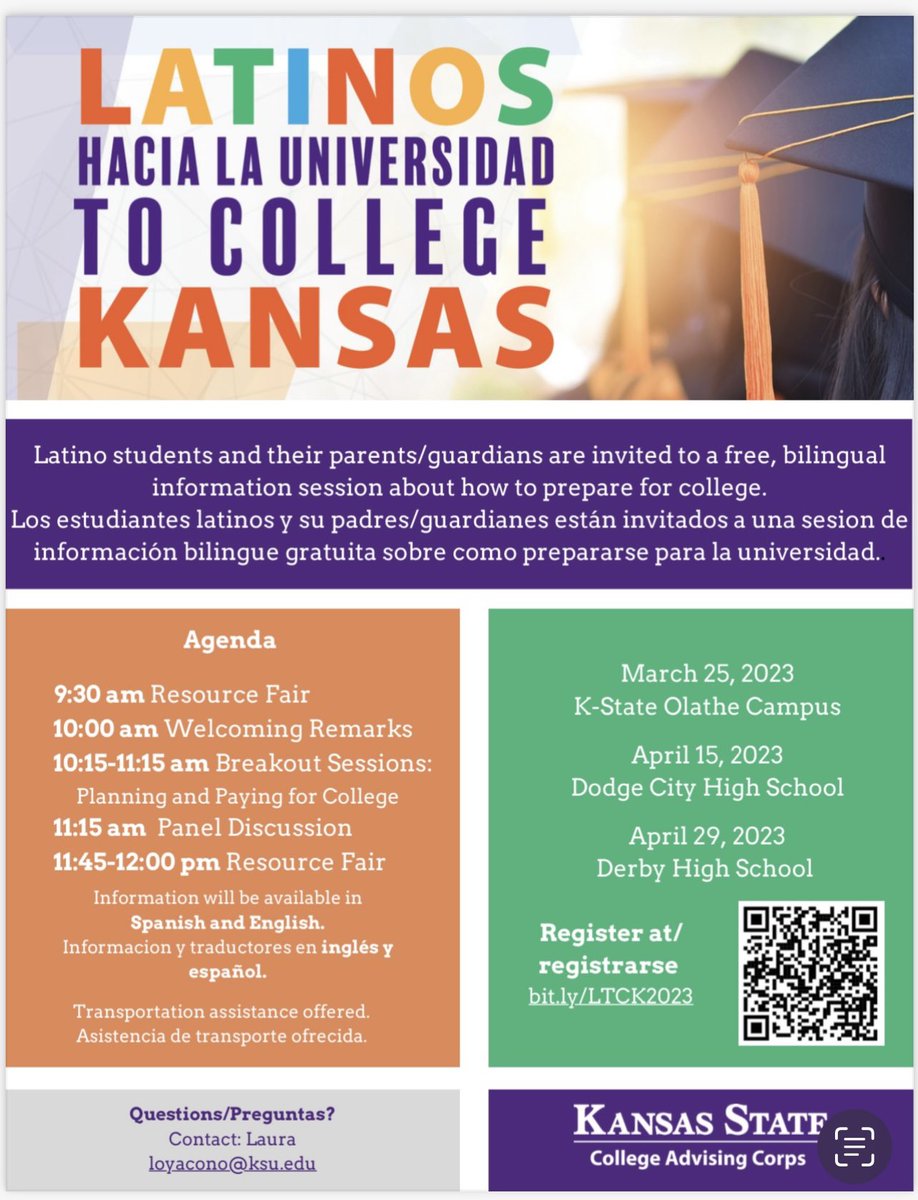 GraceBerumen's tweet photo. Nos vemos en Dodge City! 
See you in Dodge City! 
#kstatedmsa
#kstatediversity
#kstate
#latinostocollege
#latinoshacialauniverdad https://t.co/1kM553bR4l