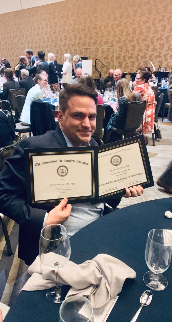 @SprinkleMD | JHU | UPenn | Gillings | AH Orlando (@sprinkle_md) on Twitter photo Congrats to the reluctant @nieman_dylan for receiving awards both commemorating his work as surgery clerkship director <a href="/RWJMS/">Rutgers RWJMedSchool</a> <a href="/rwjsurgery/">Rutgers RWJMS Surgery</a> and completing the SERF program at this year’s <a href="/Surg_Education/">Association for Surgical Education</a> Banquet at #SEW2023!! cc <a href="/MaloneyNell/">Nell Maloney Patel</a> <a href="/arghavan_salles/">Arghavan Salles, MD, PhD</a> Congrats to the reluctant @nieman_dylan for receiving awards both commemorating his work as surgery clerkship director <a href="/RWJMS/">Rutgers RWJMedSchool</a> <a href="/rwjsurgery/">Rutgers RWJMS Surgery</a> and completing the SERF program at this year’s <a href="/Surg_Education/">Association for Surgical Education</a> Banquet at #SEW2023!! cc <a href="/MaloneyNell/">Nell Maloney Patel</a> <a href="/arghavan_salles/">Arghavan Salles, MD, PhD</a>