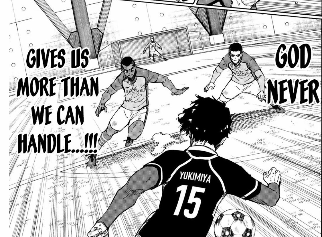 bluelockfess's tweet photo. -bllk cw // spoiler manga blue lock 
siapa yang cita2nya diceramahi oleh mas ken sang menantu idaman mamamu adik adik😘☝️ https://t.co/RYViONkYFb