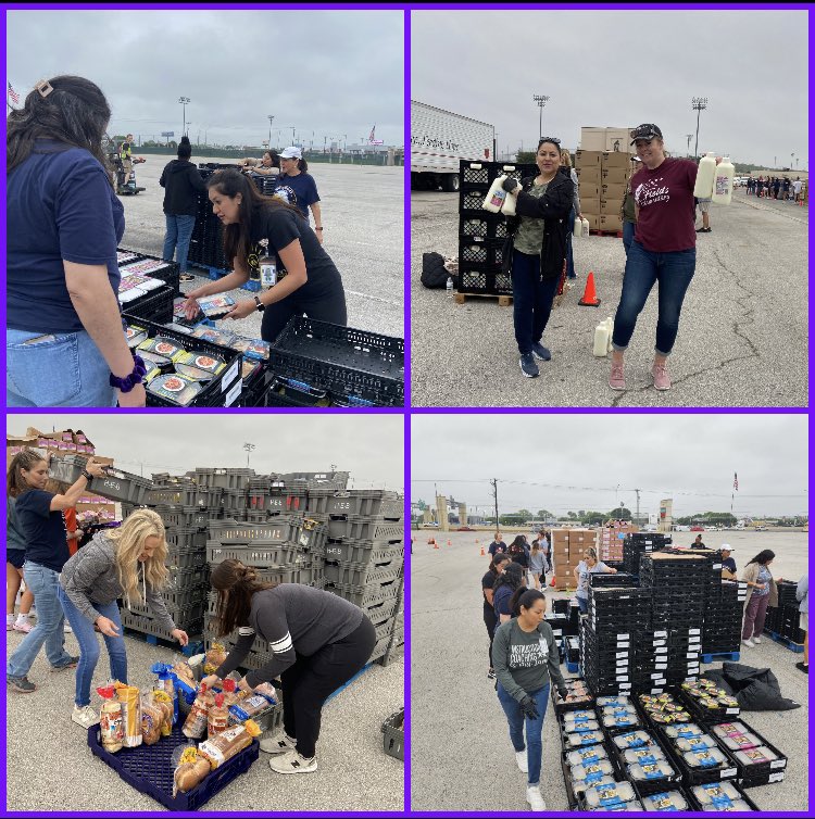 Giving back to our community! So proud of our Math Instructional coaches for spending their Friday morning volunteering at the SA Food Bank distribution today! We helped out local families and had fun doing it together as a team! <a href="/NISDTeachLearn/">NISD Teaching & Learning</a> <a href="/safoodbank/">San Antonio Food Bank</a>