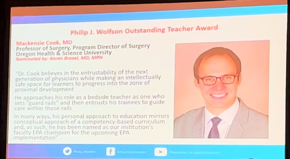 Shawn Izadi, MD MPH (@shawnizadi) on Twitter photo OHSU. IS. EDUCATION. @MackenzieCookMD takes home the outstanding teacher award. Couldn’t agree more! <a href="/Surg_Education/">Association for Surgical Education</a> @OHSUsurgery #SEW2023 #WhyOHSU OHSU. IS. EDUCATION. @MackenzieCookMD takes home the outstanding teacher award. Couldn’t agree more! <a href="/Surg_Education/">Association for Surgical Education</a> @OHSUsurgery #SEW2023 #WhyOHSU