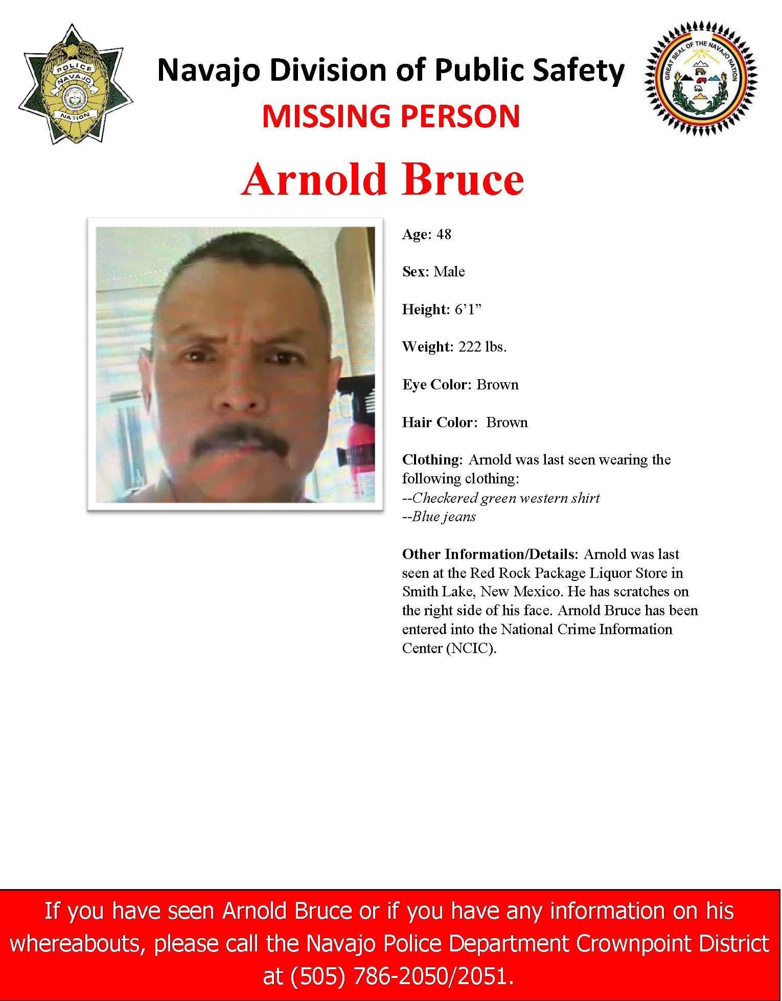 Navajo Police Department on Twitter "MISSING PERSON ALERT CROWNPOINT