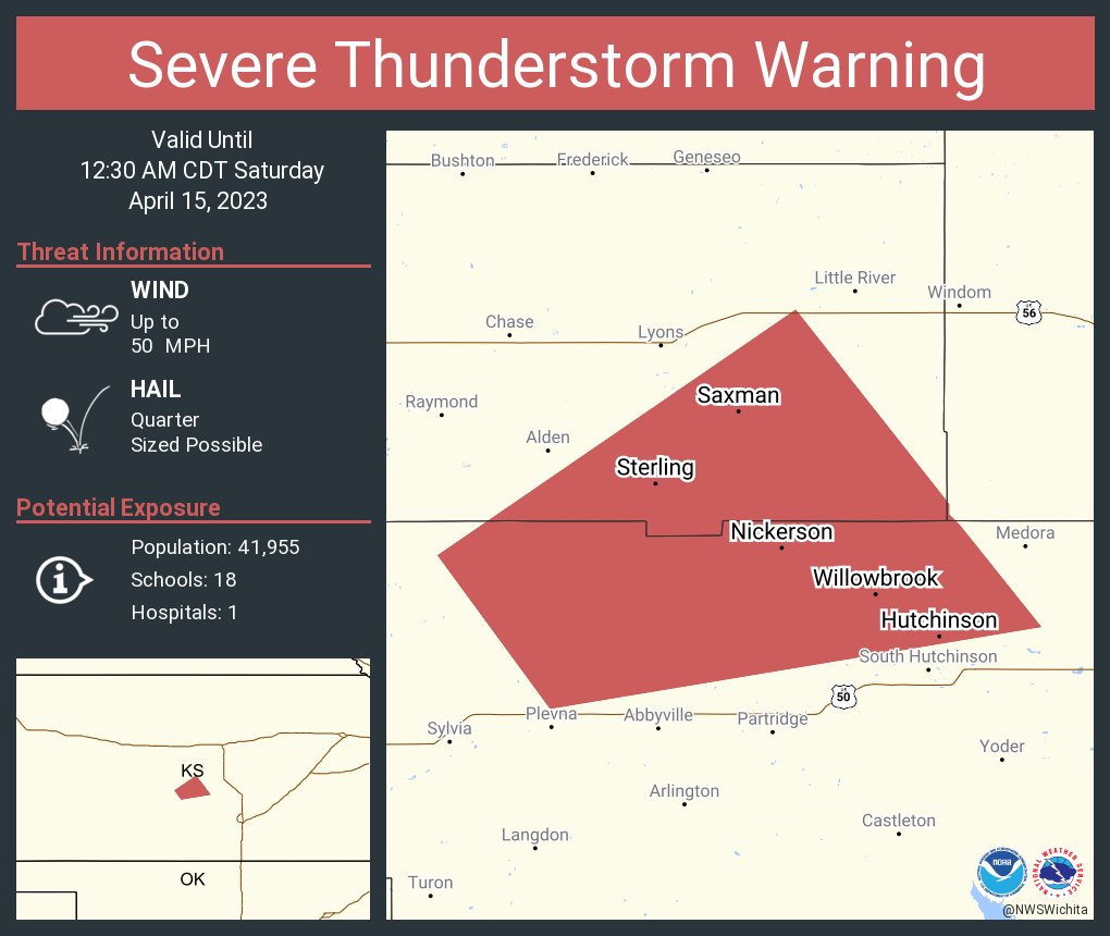 NWS Severe Tstorm on Twitter "Severe Thunderstorm Warning including