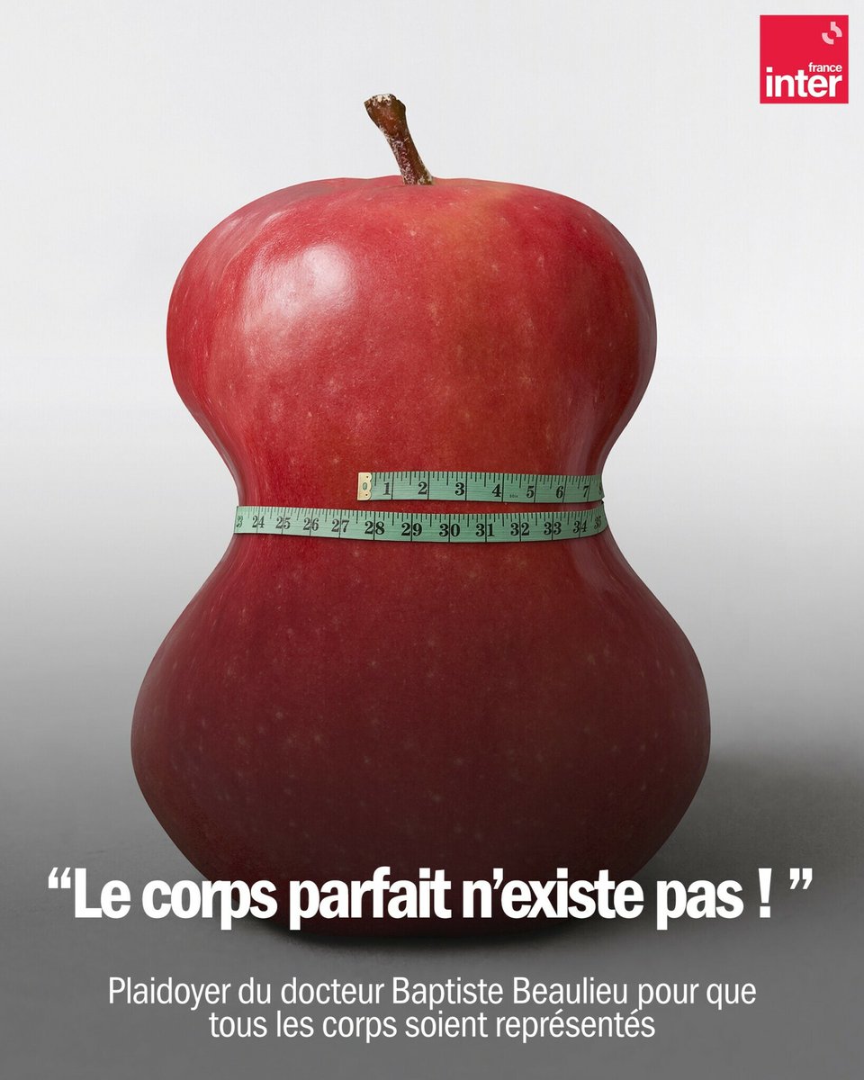 franceinter's tweet photo. "La norme, la vraie, c’est vous, et vos quelques bourrelets." @BeaulieuBap 
➡️ https://t.co/7KbZcaQXXa https://t.co/yJPeasagLf
