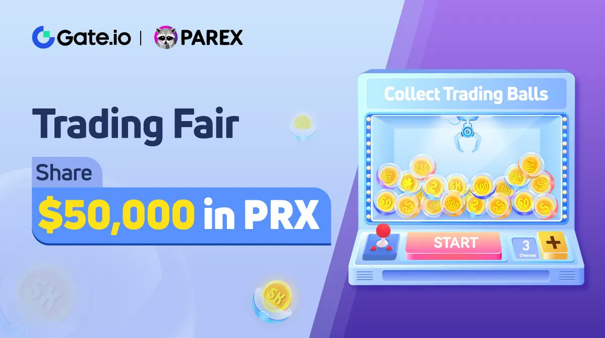 Gate's tweet photo. Don't miss out on https://t.co/8kWqgEeXbj Trading Fair!

Join and share $50,000 $PRX
🎁100% Chance of Winning

🔥JOIN NOW: https://t.co/WWHHeLCEHq

📷Follow @gate_io @parexmarket
RT &amp; Tag 3 friends

Detail: https://t.co/2Z8yXXxSX8 https://t.co/eKBTInCfuy