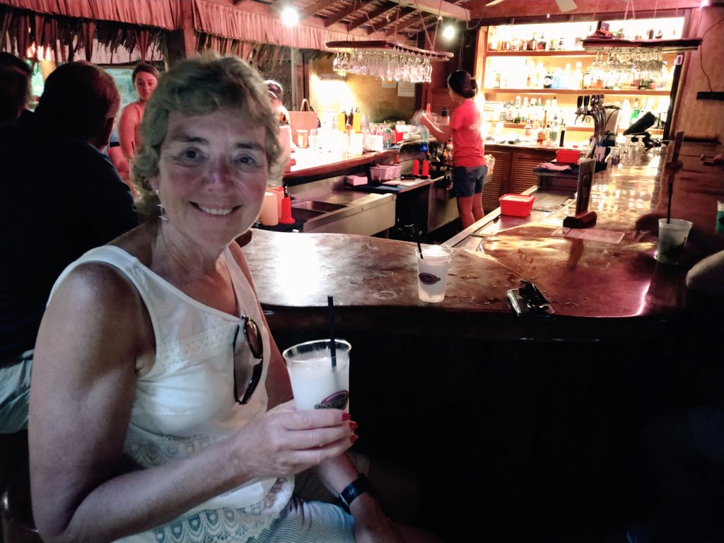 angelalhorton's tweet image. A late afternoon stroll to Matira beach and frozen margaritas at #BloodyMarys #BoraBora