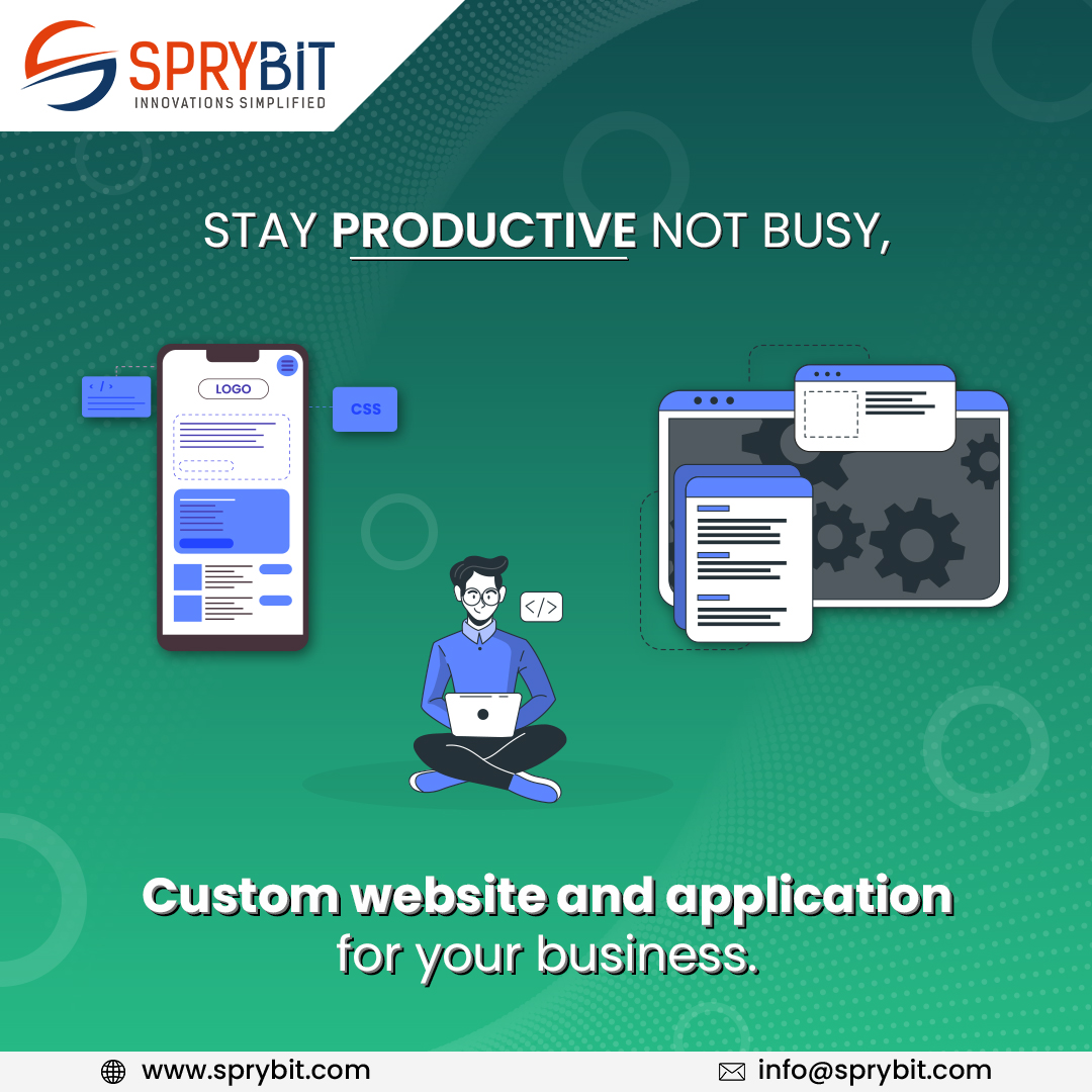 SpryBit's tweet image. Whether you’re looking for #Website, #Mobile &amp;amp; #WebAppDevelopmentServices, #SpryBit offers best-in-class #ITSolutions that are both competitive &amp;amp; futuristic. 

Visit: sprybit.com 

#WebsiteDevelopment #WebsiteDesign #MobileAppDevelopment #WebAppDevelopment #ITServices