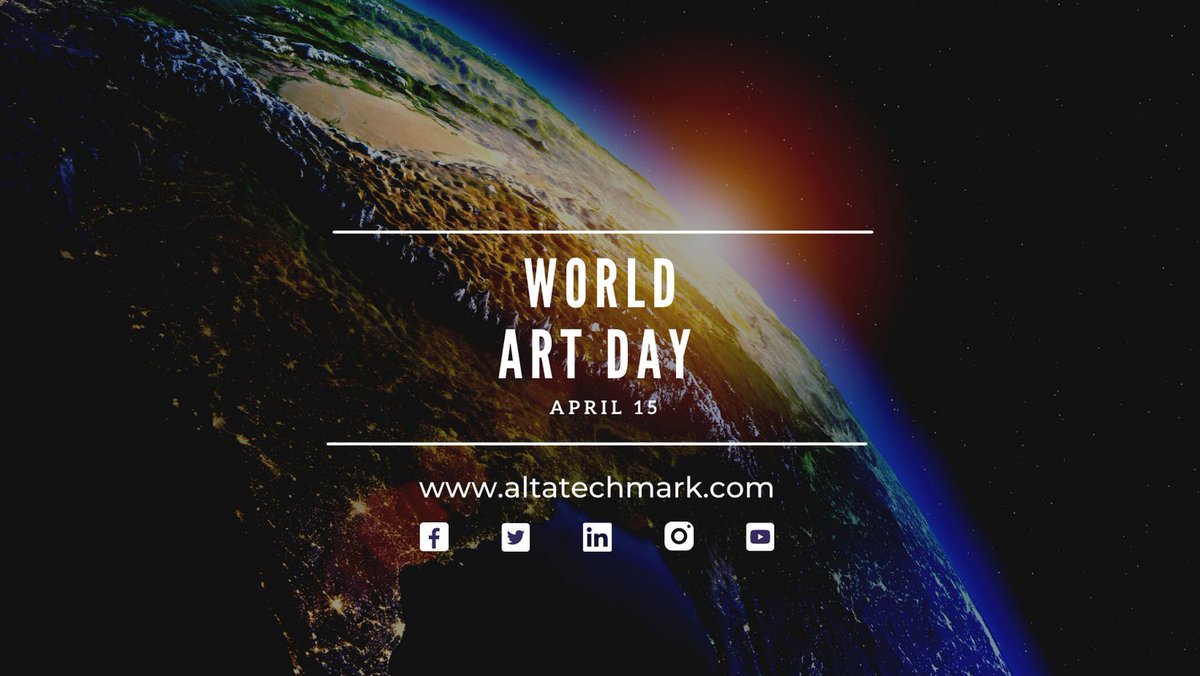 altatechmark's tweet image. Happy World Art Day from all of us at Alta Tech Mark! Today, we celebrate the power of art to inspire, heal, and connect people from all around the world. Let&apos;s embrace the beauty of creativity and express ourselves through different forms of art!  #WorldArtDay #AltaTechMark