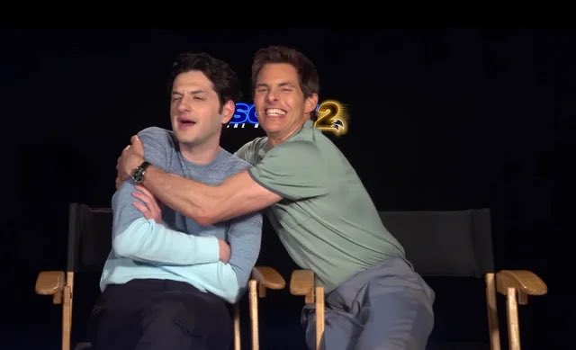 katierights's tweet photo. @SlyFawkz @mizterperalta @rejectedjokes they did a lot of press together but the first photo was from set :)) https://t.co/9H9BmIwfzw