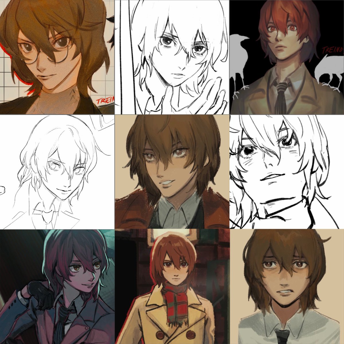 me when my comfort character to draw is akechi