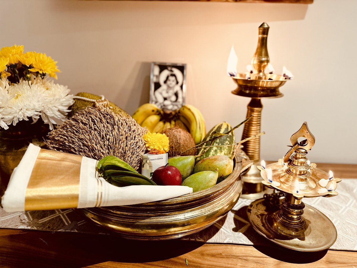gangadharansind's tweet photo. Wishing my friends on Twitter a very happy, healthy and joyful Vishu and a Shubho Nobo Borsho ☺️ #vishu #vishukanni #welcomingspring https://t.co/NNKPde13pY