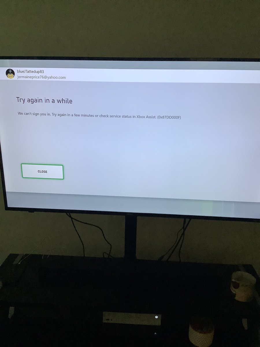 JermainePrice83's tweet image. What does this mean why can’t I sign into my account wtf ? #xboxservers #xboxsupport #xbox @XboxSupport