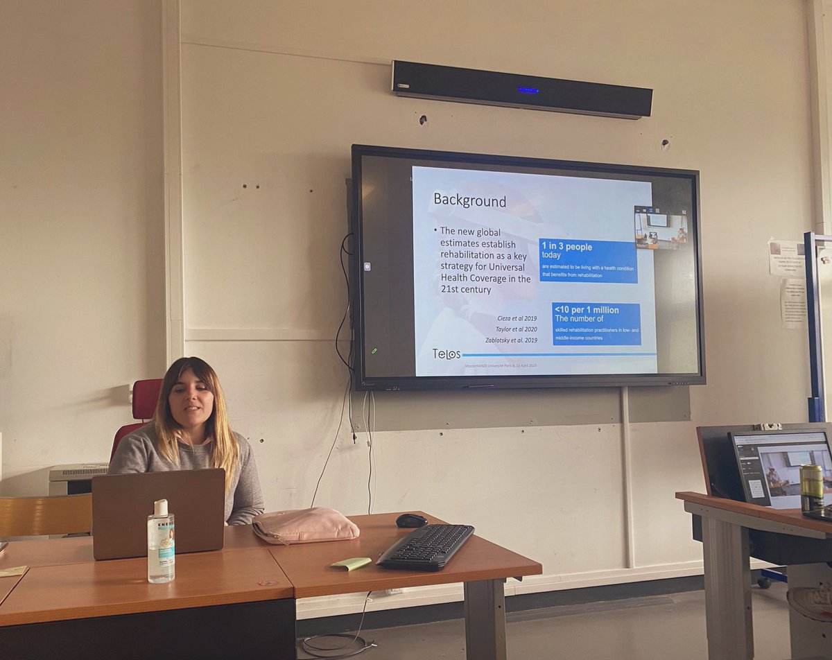 Thanks to <a href="/anzasalvo/">Salvatore Anzalone</a> and <a href="/UnivParis8/">Université Paris 8</a> for the opportunity to share our ideas with your students #telosproject #vrrehab #seriousgame