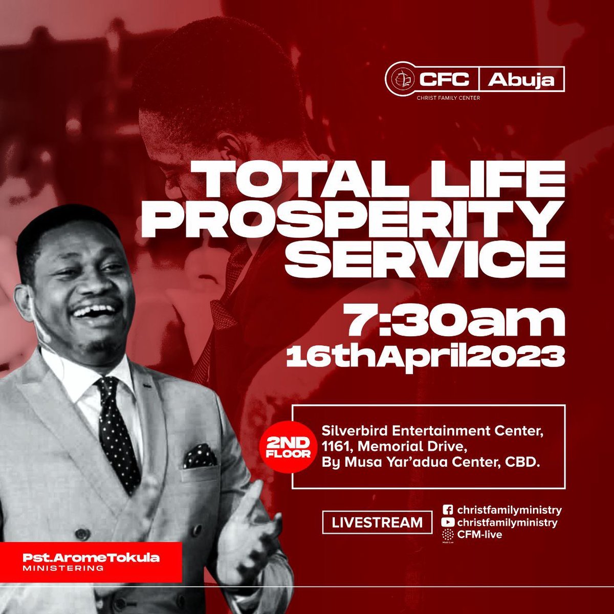 CFCAbuja's tweet image. Encounter the unfailing love of God this Sunday in both of our services. 

 Red Conference also continues with Pastor Fredrick Sule.

Together, we will explore the depths and heights of the love of Jesus.

There’s a seat with your name on it.

#PstFederickSule
#RedPlus
#CFCAbuja