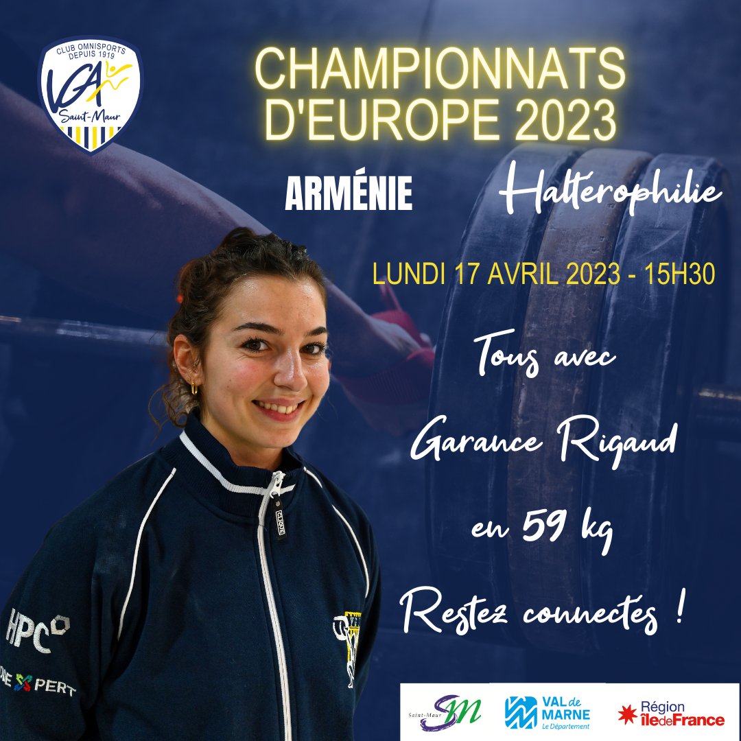 vgasaintmaur's tweet photo. 🔵🟡 Tous avec nos haltéros à partir de lundi sur les Championnats d'Europe !
#vgasaintmauromnisports
#vgasaintmaur
#saintmaurdesfossés
#halterophilie #Weightlifting https://t.co/MmFkEQ26aD