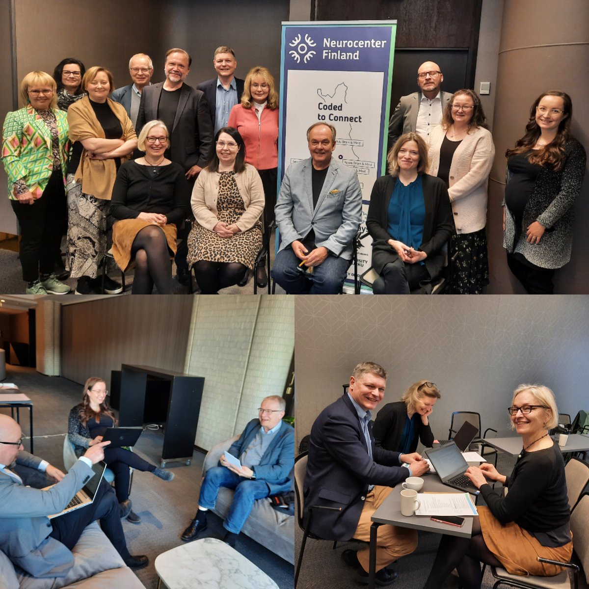 Strategiapäivillä aiheena mm. kansallisen yhteistyöverkoston rakentaminen ja ylläpitäminen tutkijoiden, start-upien ja yritysten välisen yhteistyön lisäämiseksi
<a href="/HkiBrainMind/">Helsinki Brain & Mind</a> <a href="/JKLBrainMind/">Jyväskylä Brain & Mind</a> @kuo_brain_mind @Oulu_Brain_Mind <a href="/Tre_Brain_Mind/">Tampere Brain & Mind</a> <a href="/Tku_brain_mind/">Turku Brain & Mind</a> 
#codedtoconnect