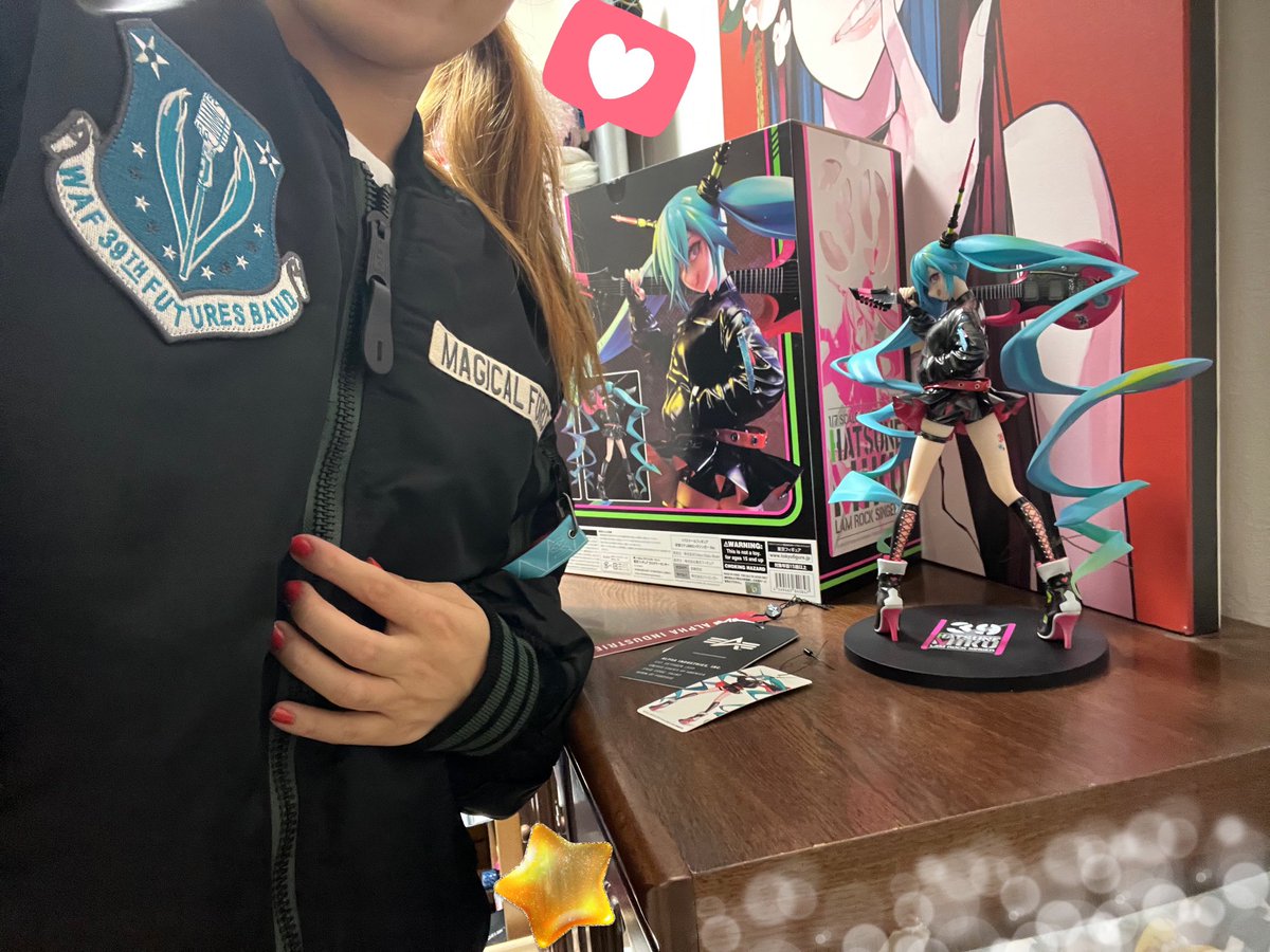 RT @MagiCroix: 初音ミク× ALPHA INDUSTRIES〜LAMロックシンガー Ver