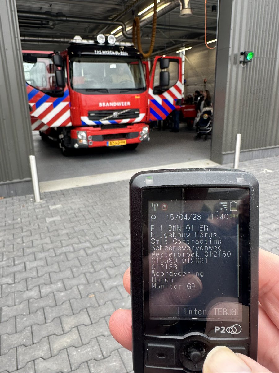 Oproep voor de TS (geen TAS…☝🏼) 01-2031 van post #Haren tijdens hun open dag bij de nieuwe kazerne.
Klaarmaken voor inzet in hun ook nieuwe verzorgingsgebied Westerbroek.