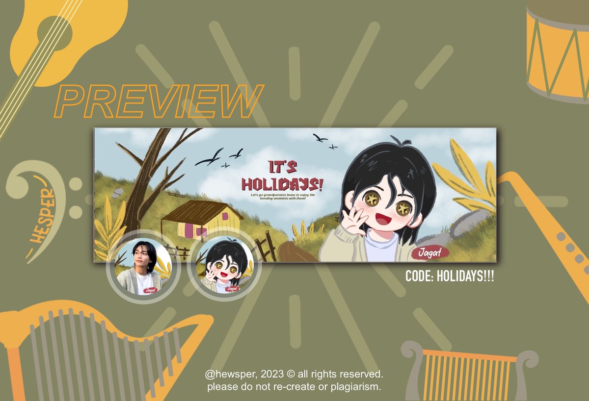 HELP RT, thankyou!

Karena liburan akan datang, Hesper bawa layout tema liburan ke rumah nenek nih. Kebetulan lagi cari model buat couple, yang berkenan boleh drop foto kalian ya! Nanti akan dipilih😁, terimakasih!