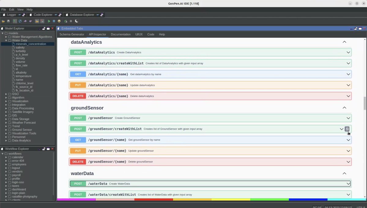 GenPenAI's tweet photo. Build full REST APIs in over 30 coding languages along with the documents, schemas, db tables and more in minutes for less compute than a cup of coffee. 
#generativeai #ai #restapi https://t.co/cfnX9kJu30