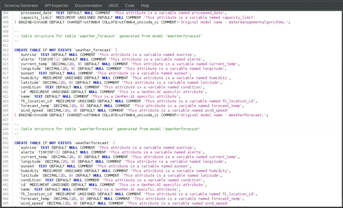 GenPenAI's tweet photo. Build full REST APIs in over 30 coding languages along with the documents, schemas, db tables and more in minutes for less compute than a cup of coffee. 
#generativeai #ai #restapi https://t.co/cfnX9kJu30