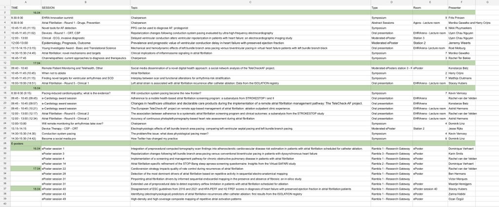 Dominik Linz (@dominik_linz) on Twitter photo #EPeeps
<a href="/CARIMMaastricht/">CARIM</a>/ <a href="/MaastrichtUMC/">Maastricht UMC+</a> is preparing for #EHRA2023
34 active contributions 🚀
Incl. chairs, oral presentations, ePosters
We will use
#TRAF_Maastricht
&
#AFib_MUMC_UCPH to create our #SoMe archive 🙂
<a href="/HermansBJM/">Ben JM Hermans, PhD</a> <a href="/UliSchotten/">Uli Schotten</a> <a href="/kvernooy/">Kevin Vernooy</a> <a href="/JordiHeijman/">Jordi Heijman</a> #EPeeps
<a href="/CARIMMaastricht/">CARIM</a>/ <a href="/MaastrichtUMC/">Maastricht UMC+</a> is preparing for #EHRA2023
34 active contributions 🚀
Incl. chairs, oral presentations, ePosters
We will use
#TRAF_Maastricht
&
#AFib_MUMC_UCPH to create our #SoMe archive 🙂
<a href="/HermansBJM/">Ben JM Hermans, PhD</a> <a href="/UliSchotten/">Uli Schotten</a> <a href="/kvernooy/">Kevin Vernooy</a> <a href="/JordiHeijman/">Jordi Heijman</a>