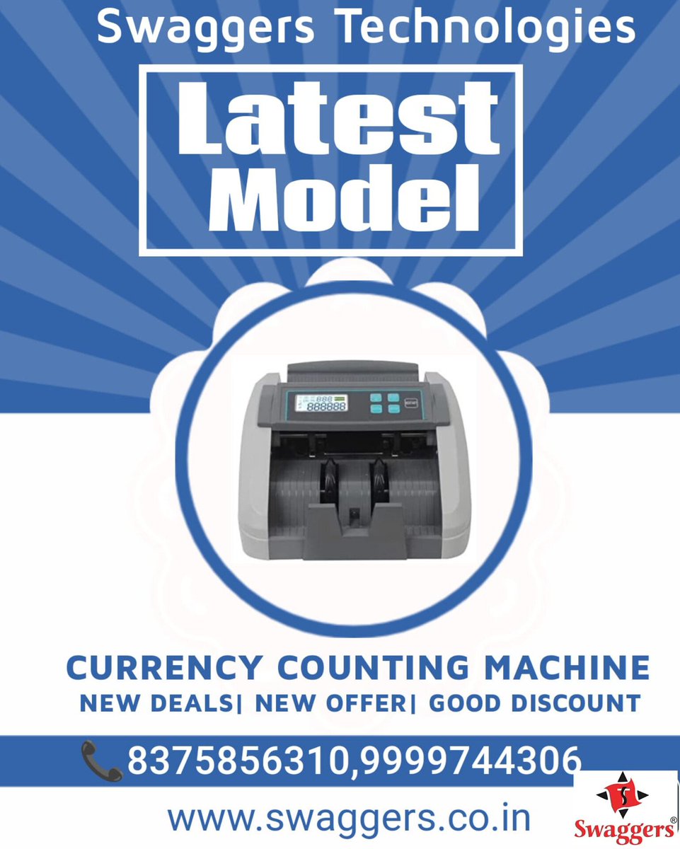 StoreSwaggers's tweet image. Swaggers Latest note counting machine 
.
.
.
.
🔥In stock now🔥
.
.
.
Order now
DM for get best price
.
.
.
📲8375856310
📲9999744306
.
.
Visit our store
swaggerstechnologies@gmail.com technologies
🌐Swaggers.co.in🌐
.
.
.
.
#cashcountingmachine
#notecountingmachine