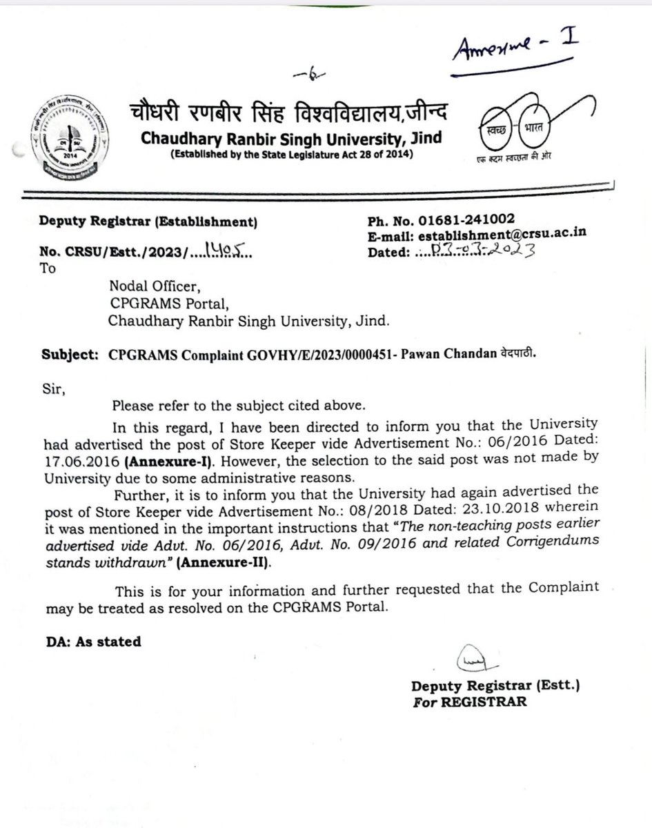 PawanChandan010's tweet photo. @INCIndia @INCHaryana @Pawankhera Ek Onkaar satnaam !
 एक भी निरीक्षण जीन्द यूनिवर्सिटी में  कर लिया जाता तो भाजपा के मुहं पर रिश्वत का लांछन और त्याग मूर्ति नमो (नरेंद्र मोदी) जी पर पितृ दोष नही लगता /
ॐ तत् सत्! https://t.co/YpLITvGhUu
