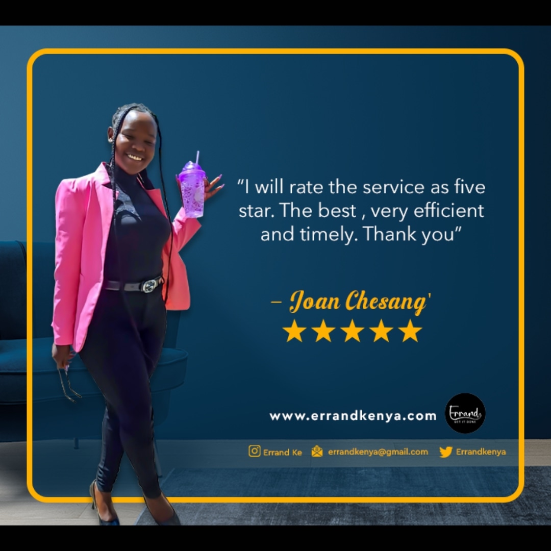 Happy and satisfied client. Will you be the next one? Kuuliza tu😉 Kalenjin Nairobi Kenya #errand #errandkenya #errandservice #nairobi #kenya #masculinitysaturday #bidenvisit